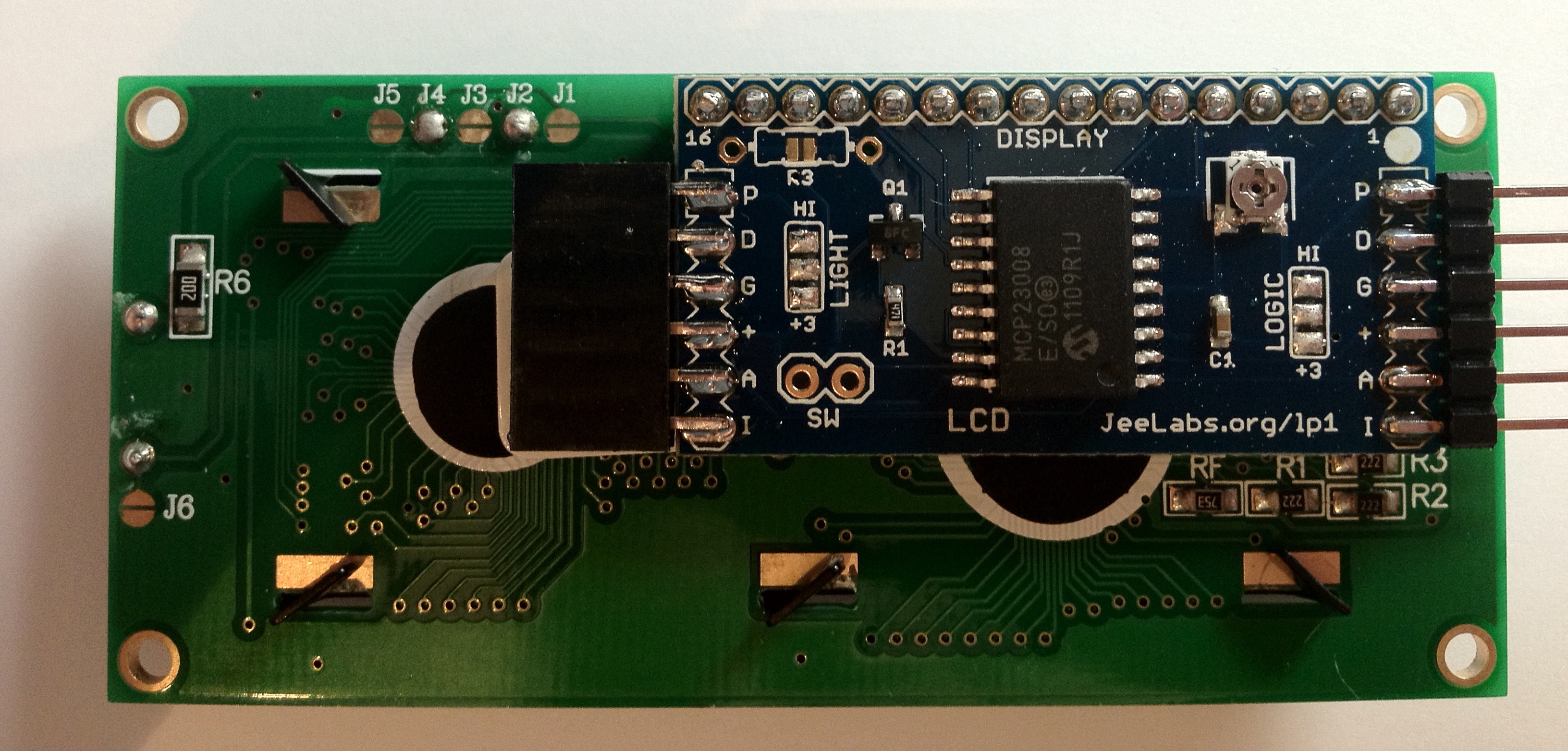 Assembled the JeeLabs LCD Plug)