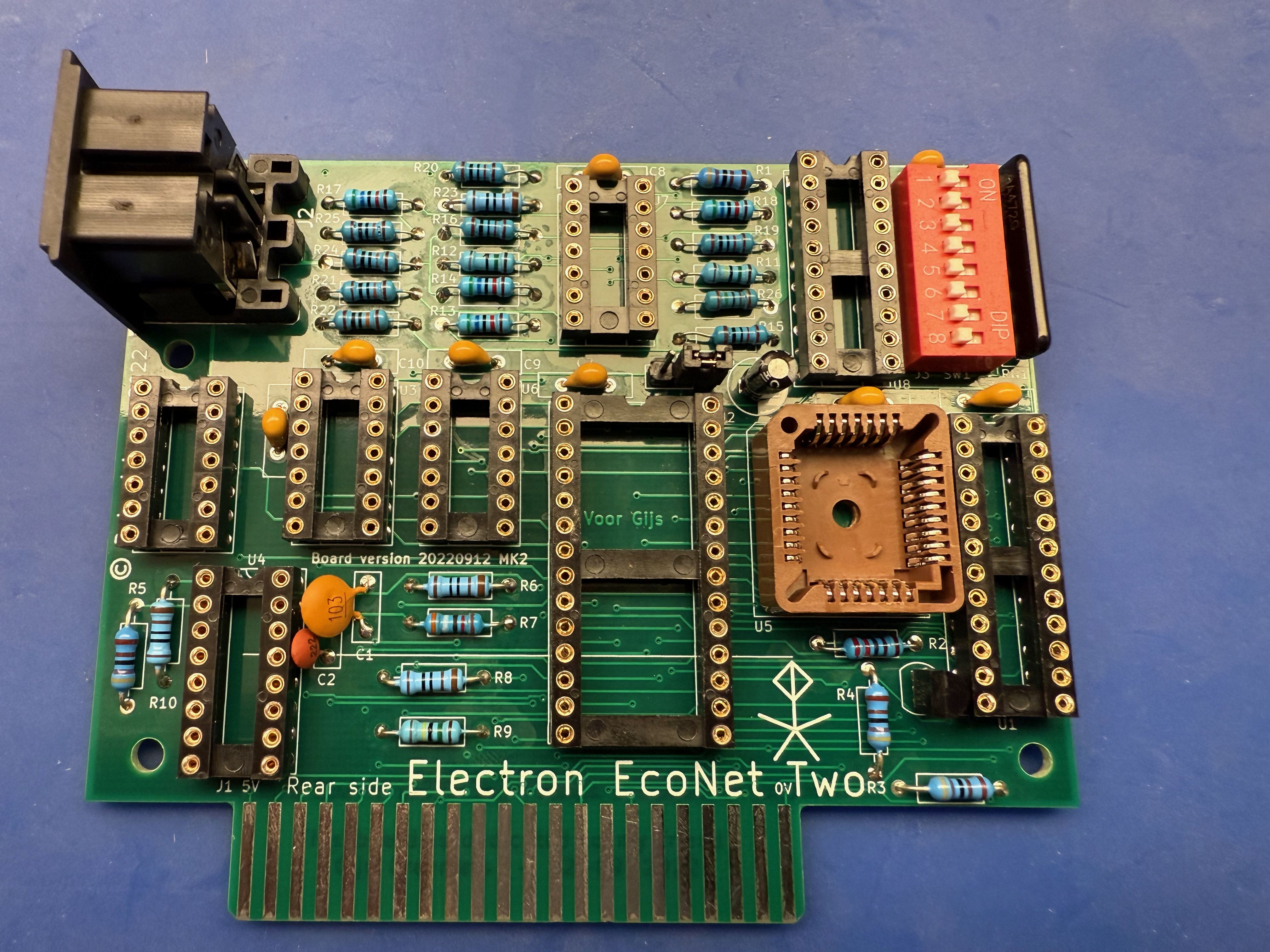EENT PCB assembly, component side